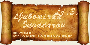LJubomirka Suvačarov vizit kartica